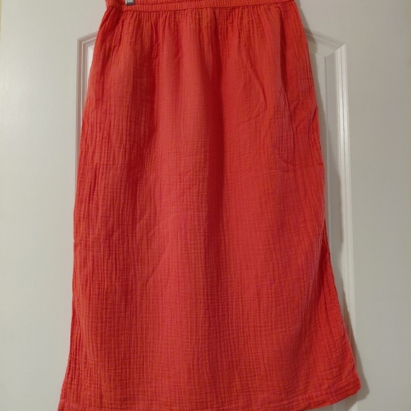 Universal THREAD Gauzy Coral Maxi Skirt Drawstring - Picture 3 of 5